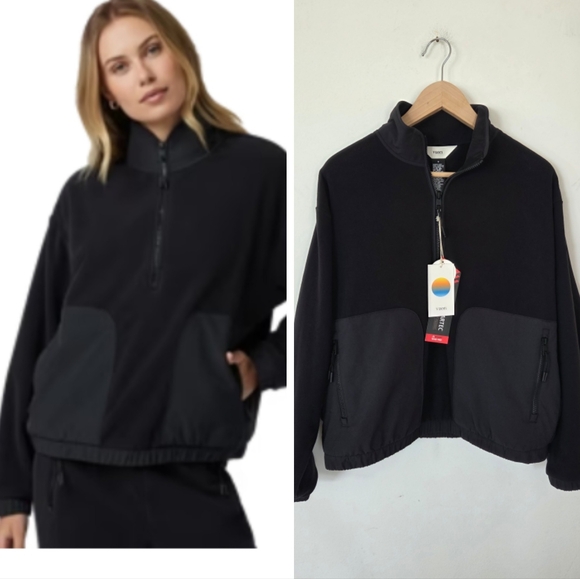 Vuori Women's Aspen Half Zip Up Pullover Sweatshirt NWT Polartec Wind Resistance - Picture 1 of 16